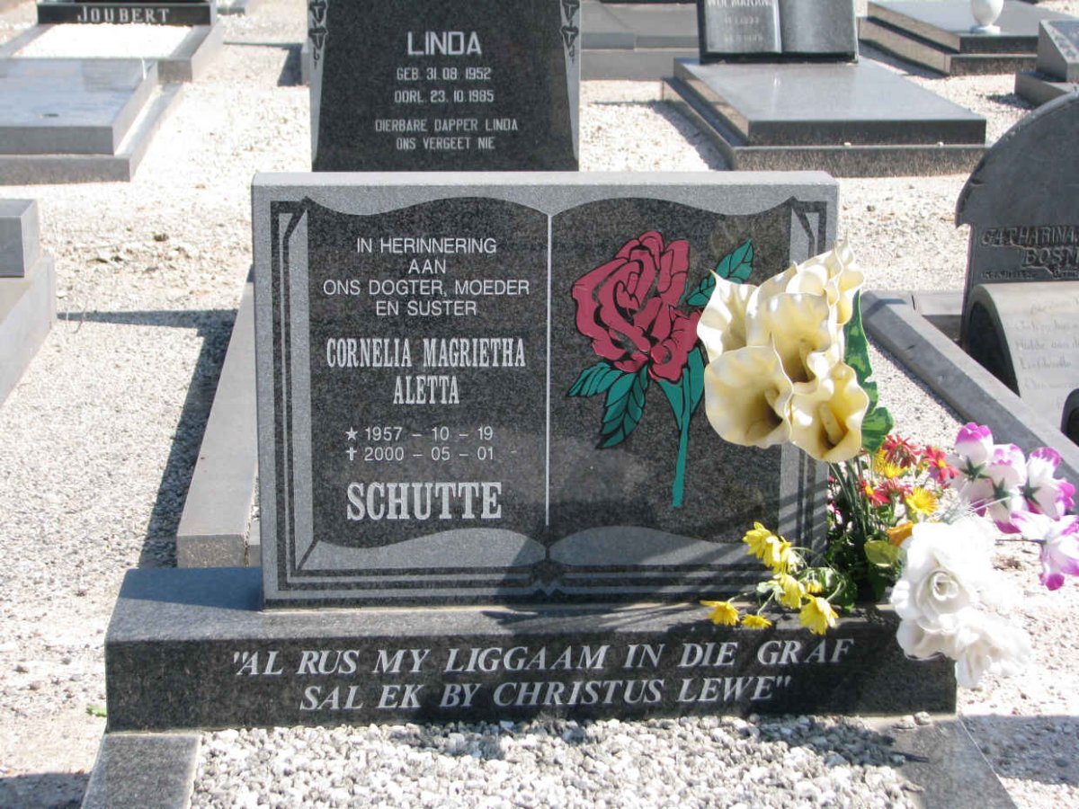 SCHUTTE Cornelia Magrietha Aletta 1957-2000
