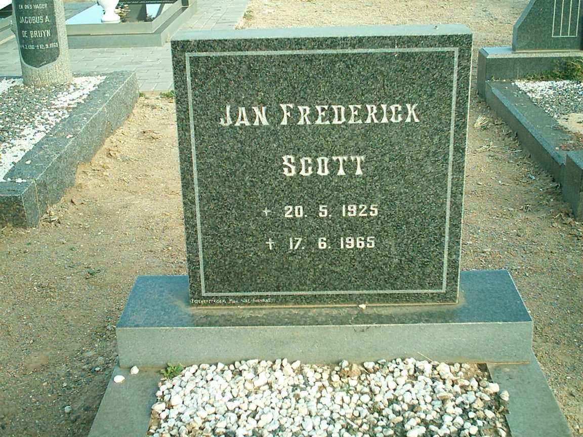 SCOTT Jan Frederick 1925-1965