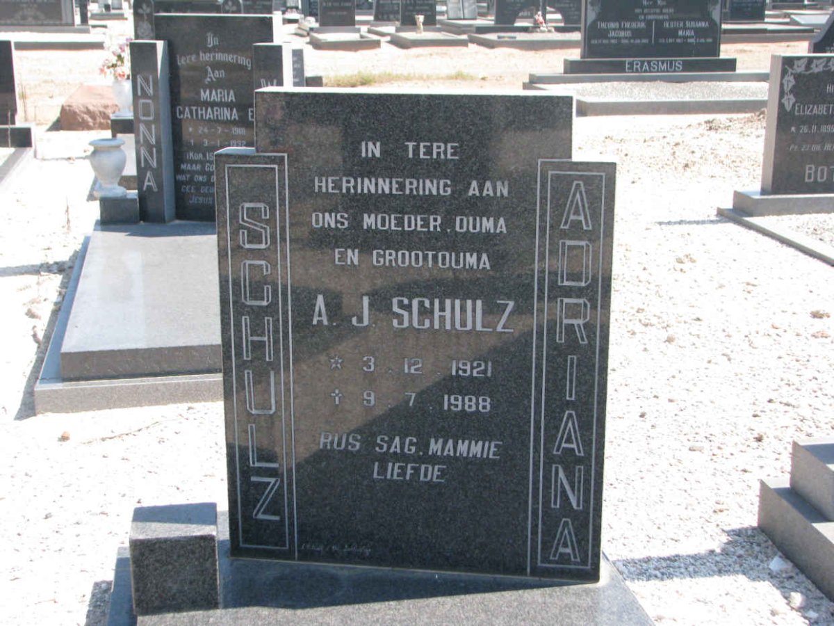 SCHULZ A.J. 1921-1988
