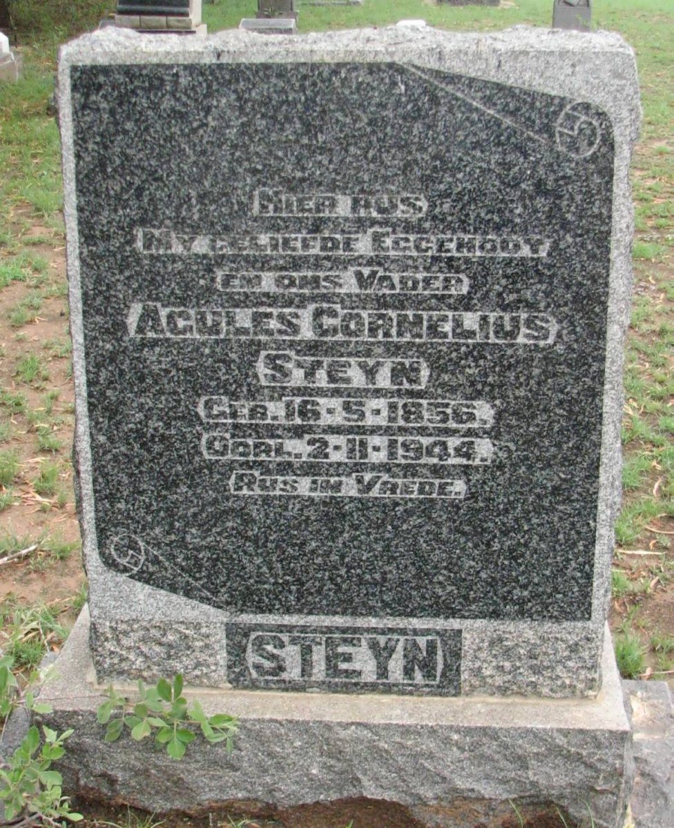 STEYN Agules Cornelius 1856-1944