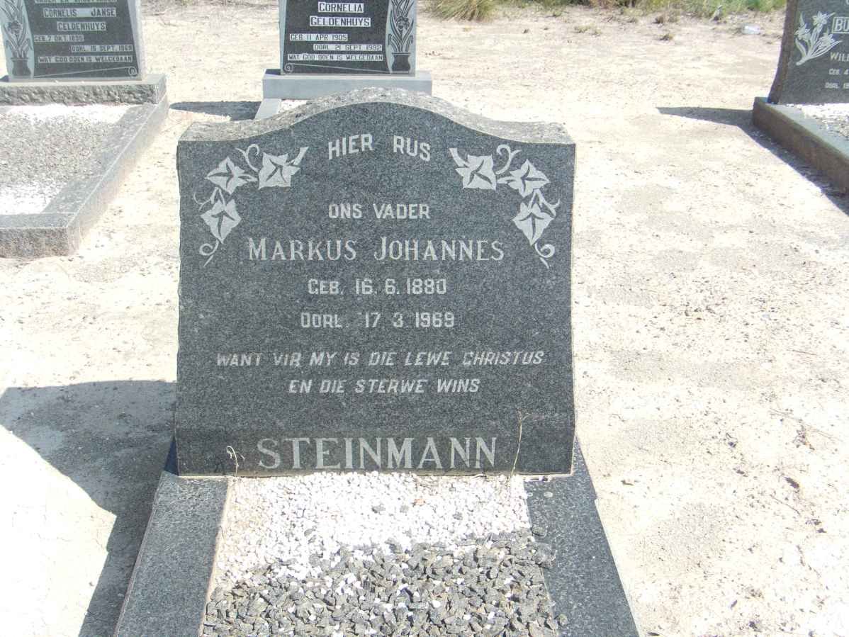 STEINMANN Markus Johannes 1880-1969