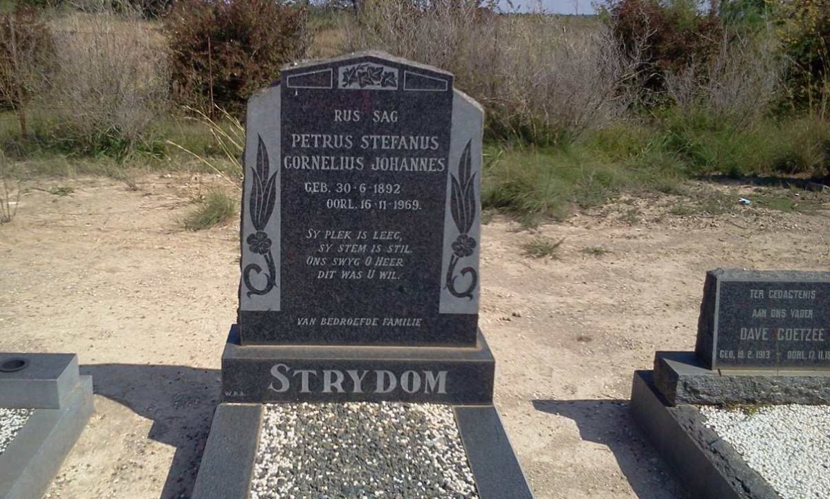 STRYDOM Petrus Stefanus Cornelius Johannes 1892-1969