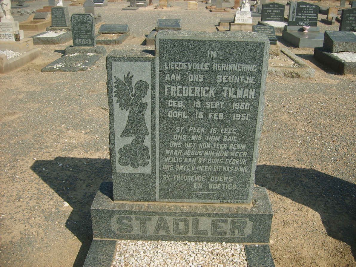 STADLER Frederick Tilman 1950-1951