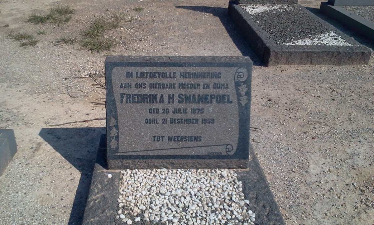 SWANEPOEL Fredrika H. 1875-1959