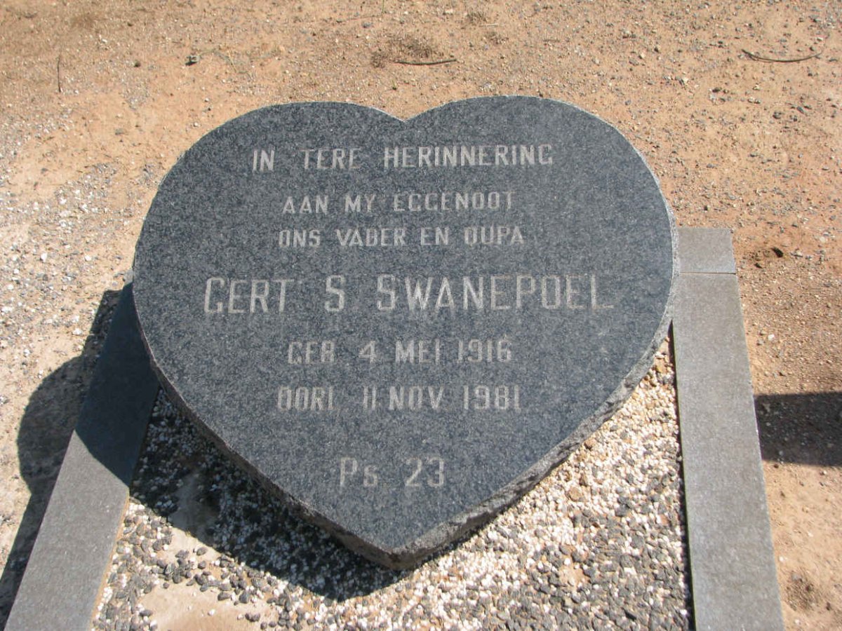 SWANEPOEL Gert S. 1916-1981