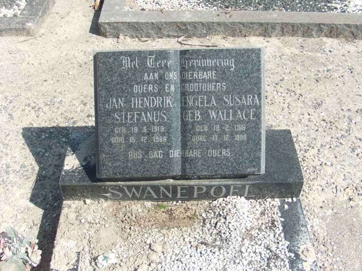 SWANEPOEL Jan Hendrik Stefanus 191?-1986 &amp; Engela Susara WALLACE 1916-1988