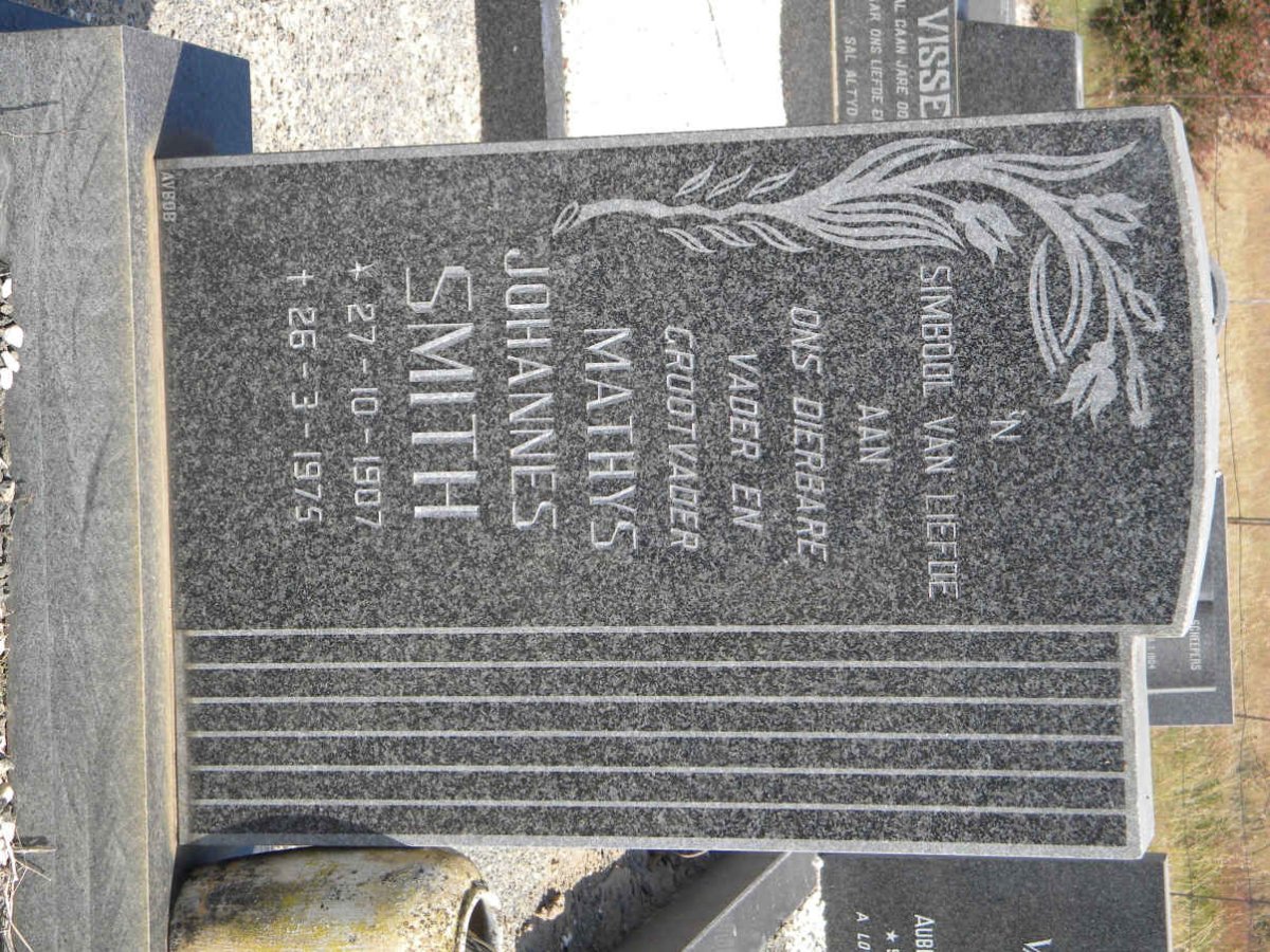 SMITH Mathys Johannes 1907-1975