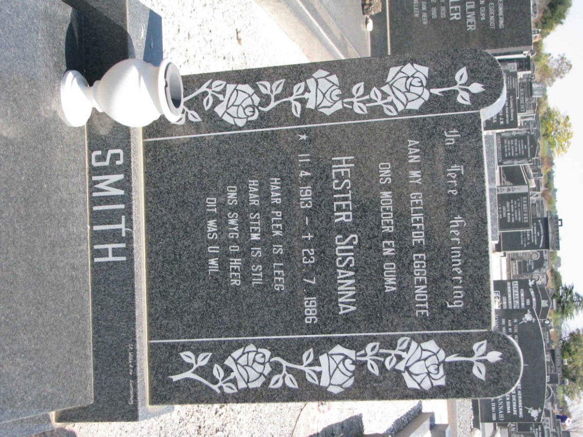 SMITH Hester Susanna 1913-1986