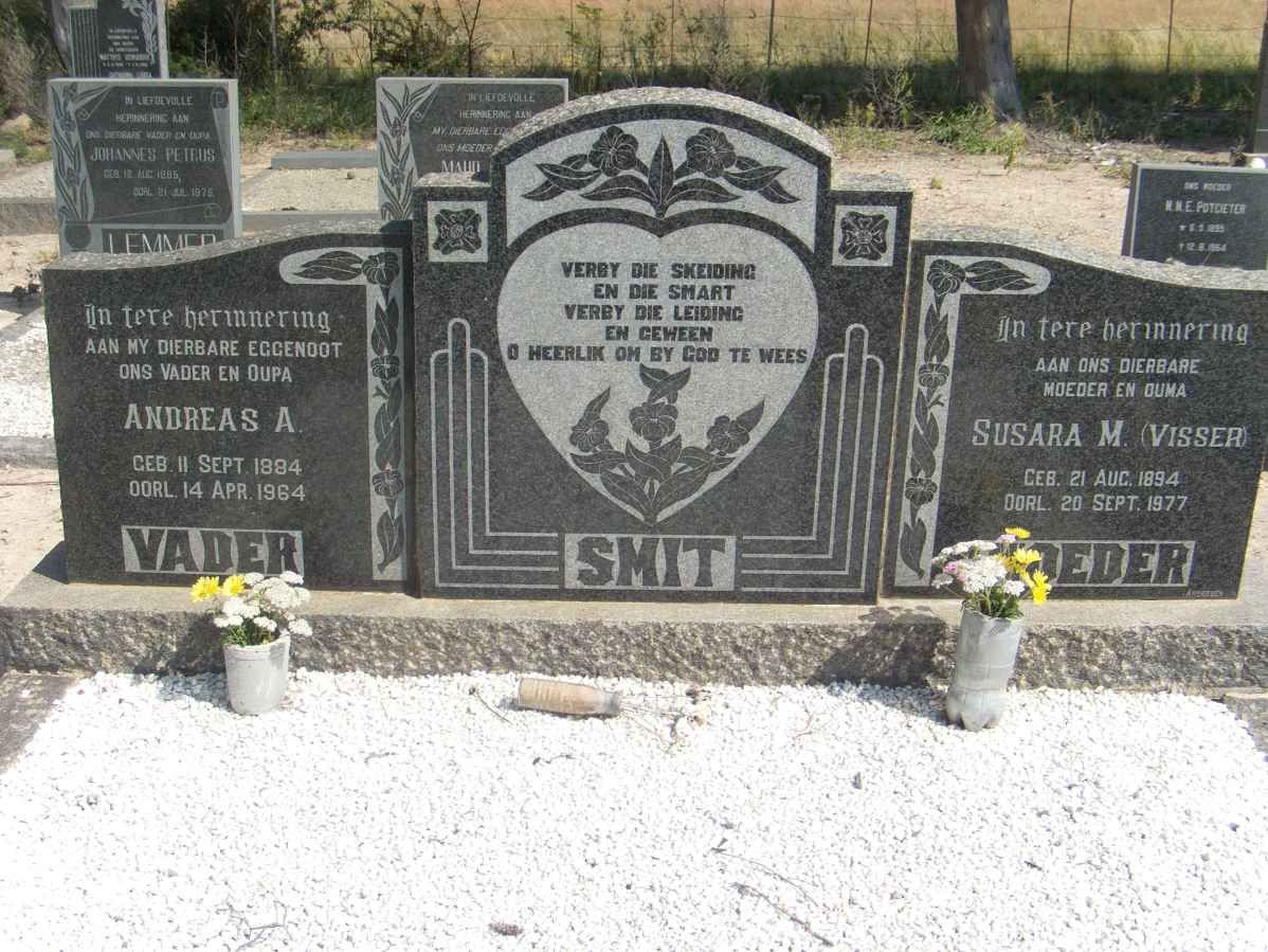SMIT Andreas A. 1894-1964 &amp; Susara M. VISSER 1894-1977