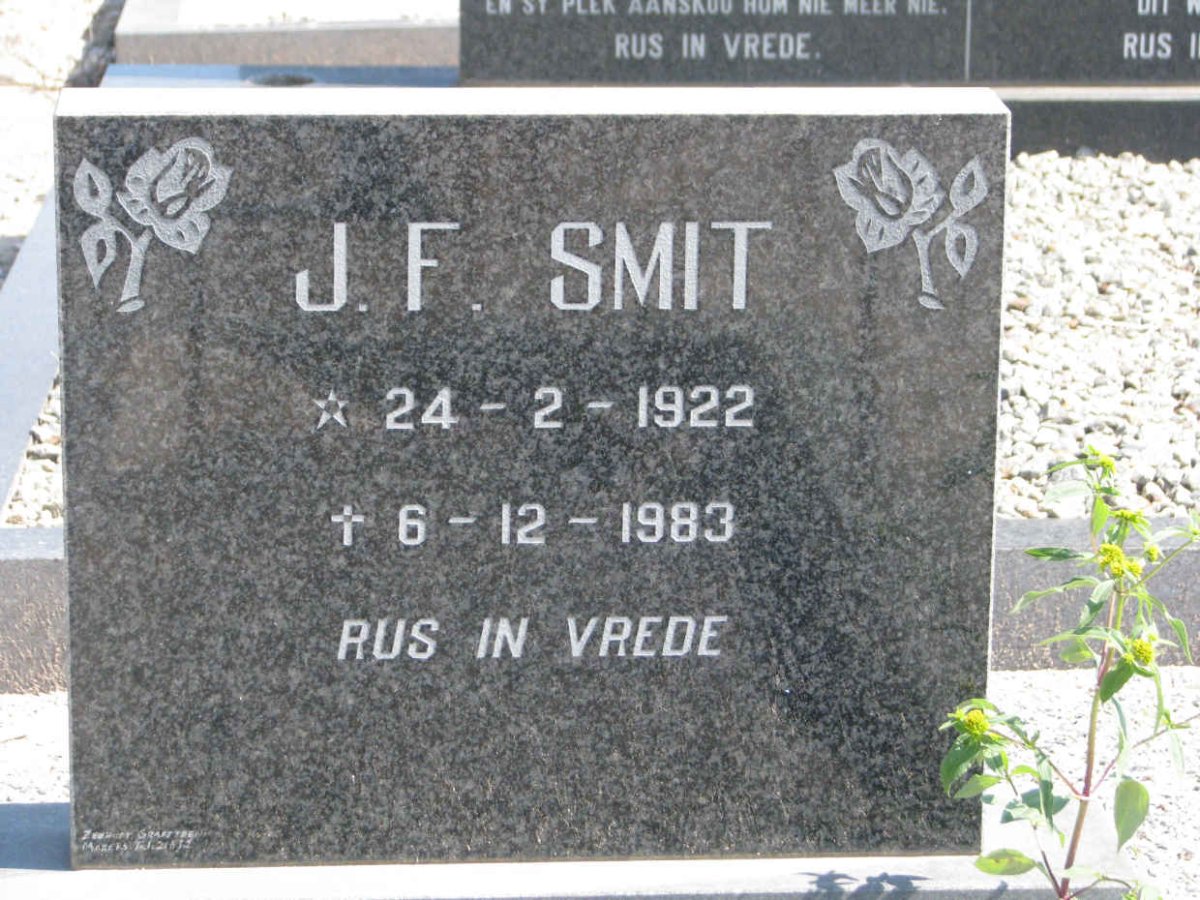SMIT J.F. 1922-1983