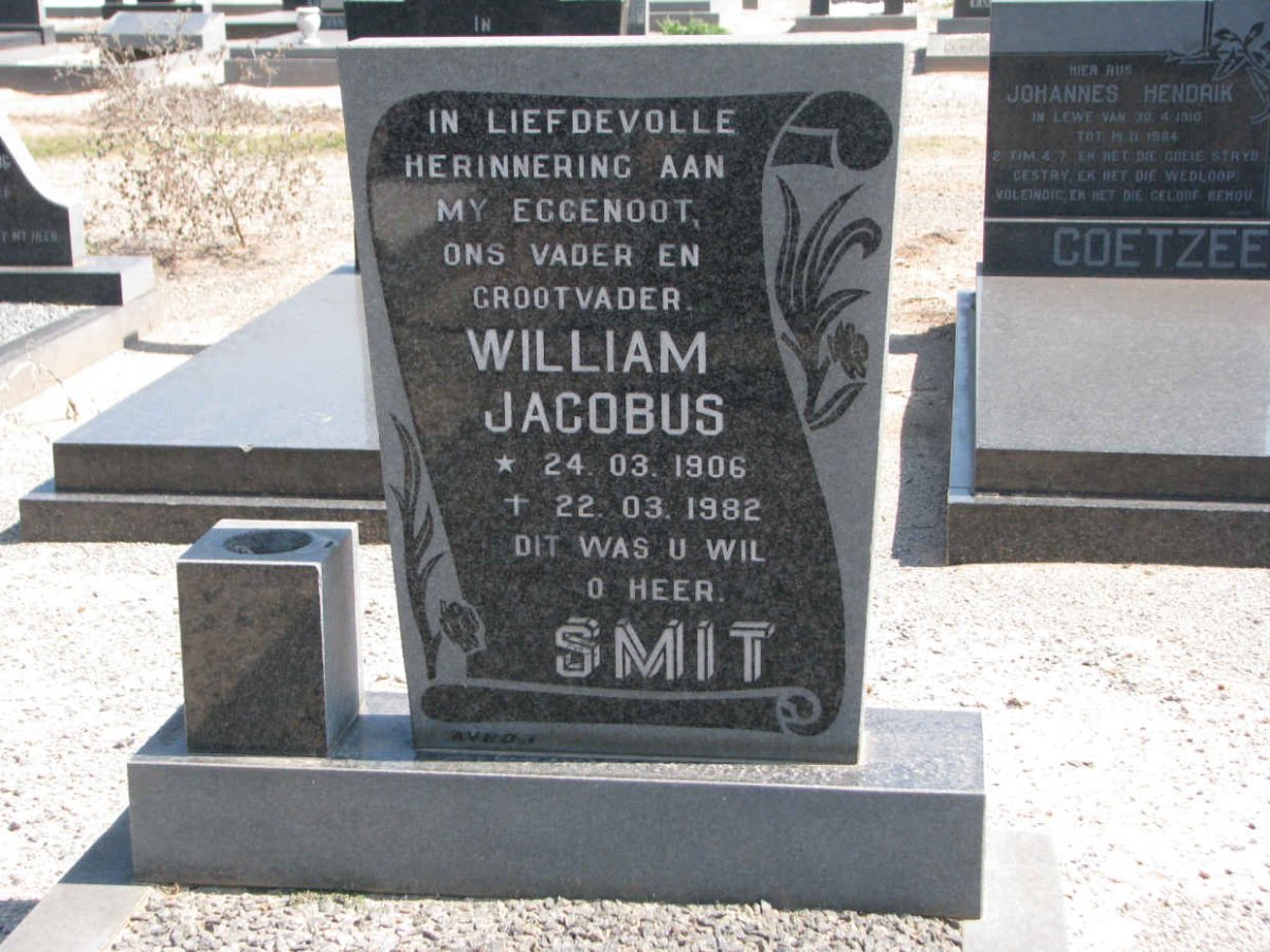 SMIT William Jacobus 1906-1982