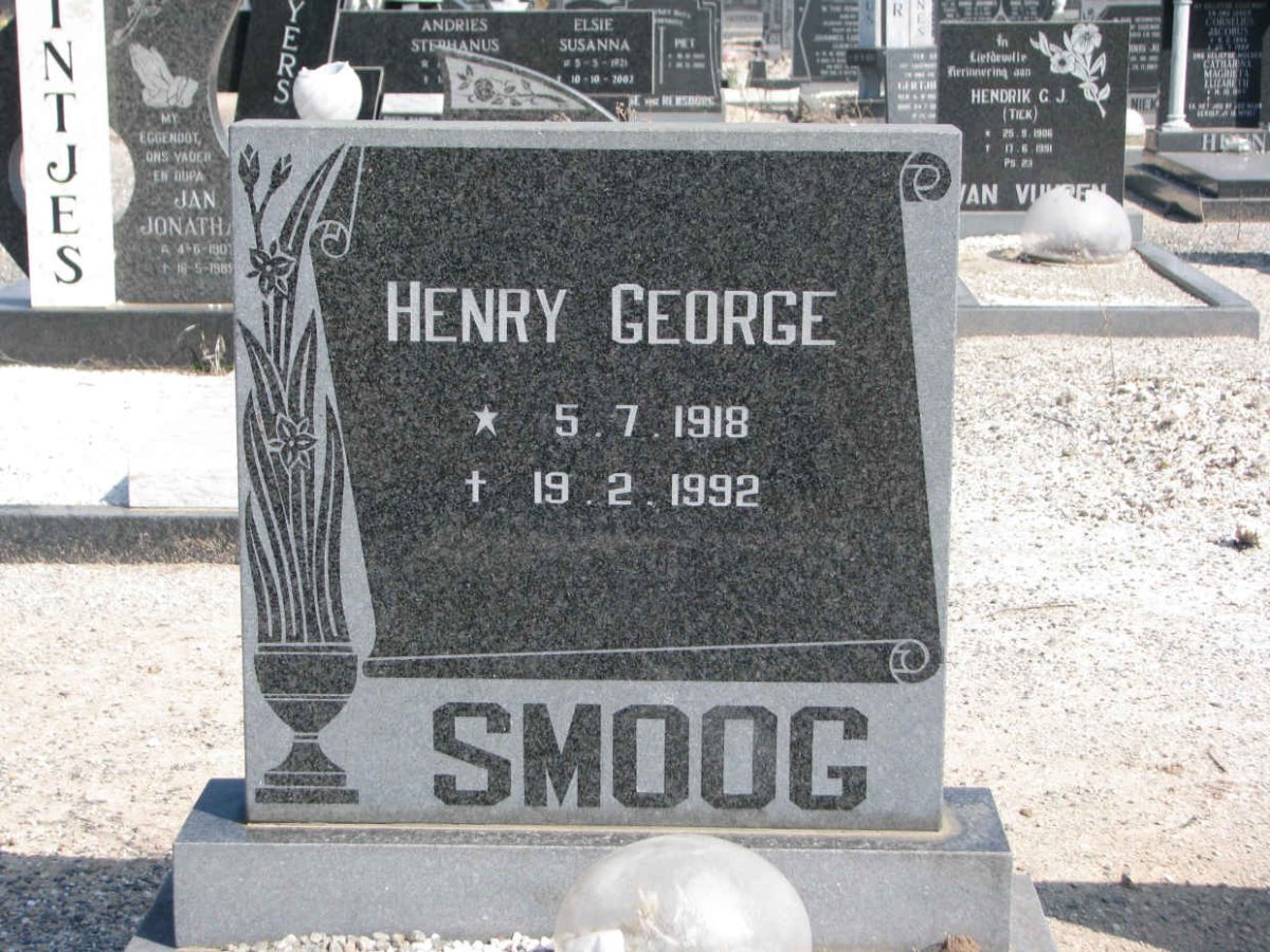 SMOOG Henry George 1918-1992