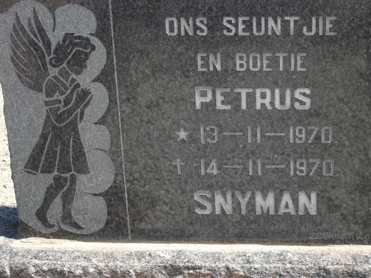 SNYMAN Petrus 1970-1970
