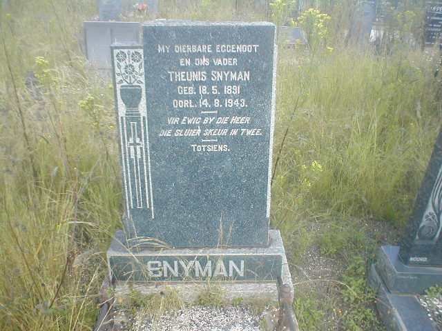 SNYMAN Theunis 1891-1943