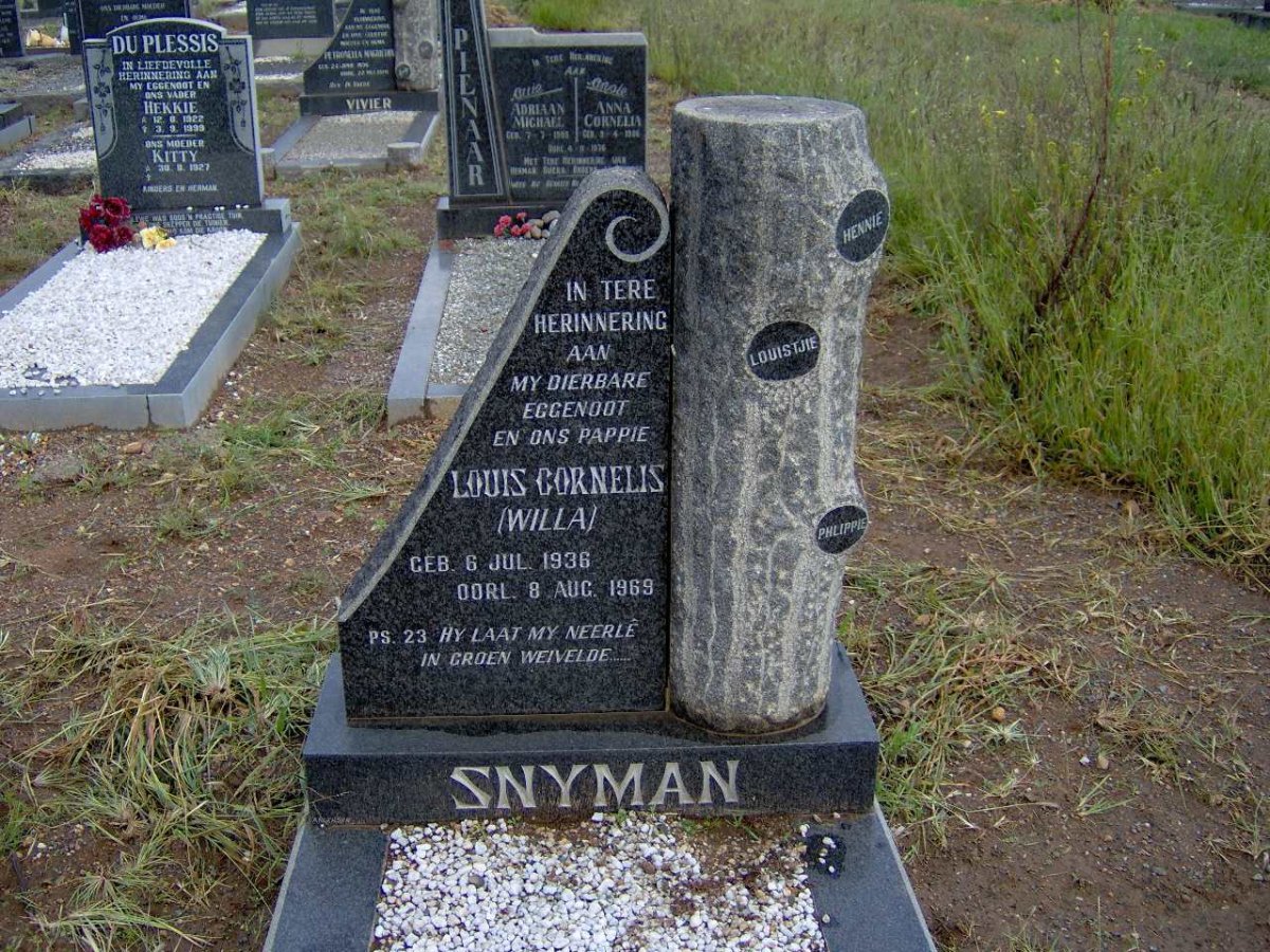 SNYMAN Louis Cornelis 1936-1969