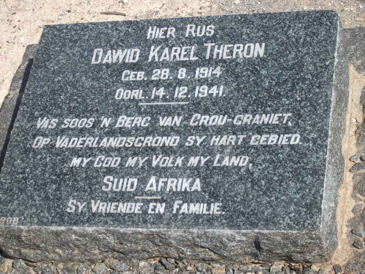 THERON Dawid Karel 1914-1941