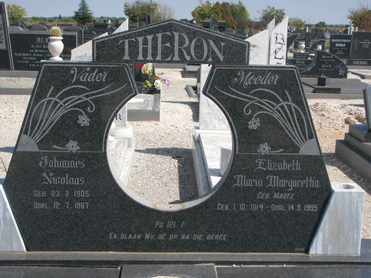 THERON Johannes Nicolaas 1905-1987 &amp; Elizabeth Maria Margaretha MAREE 1914-1995