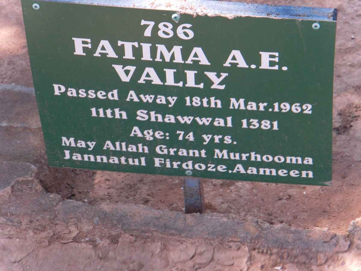 VALLY Fatima A.E. -1962