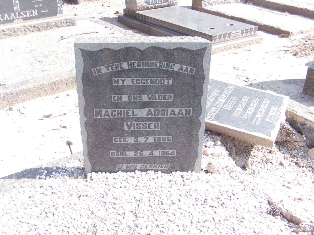 VISSER Michiel Adriaan 1906-1964 &amp; Catharina Elizabeth CHRISTIE 1912-1976
