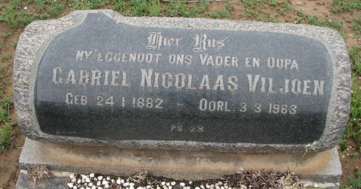 VILJOEN Gabriel Nicolaas 1882-1963