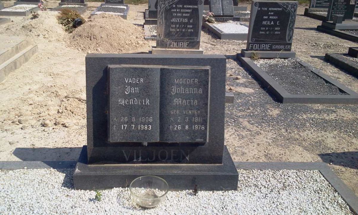 VILJOEN Jan Hendrik 1906-1983 &amp; Johanna Maria VENTER 1911-1976