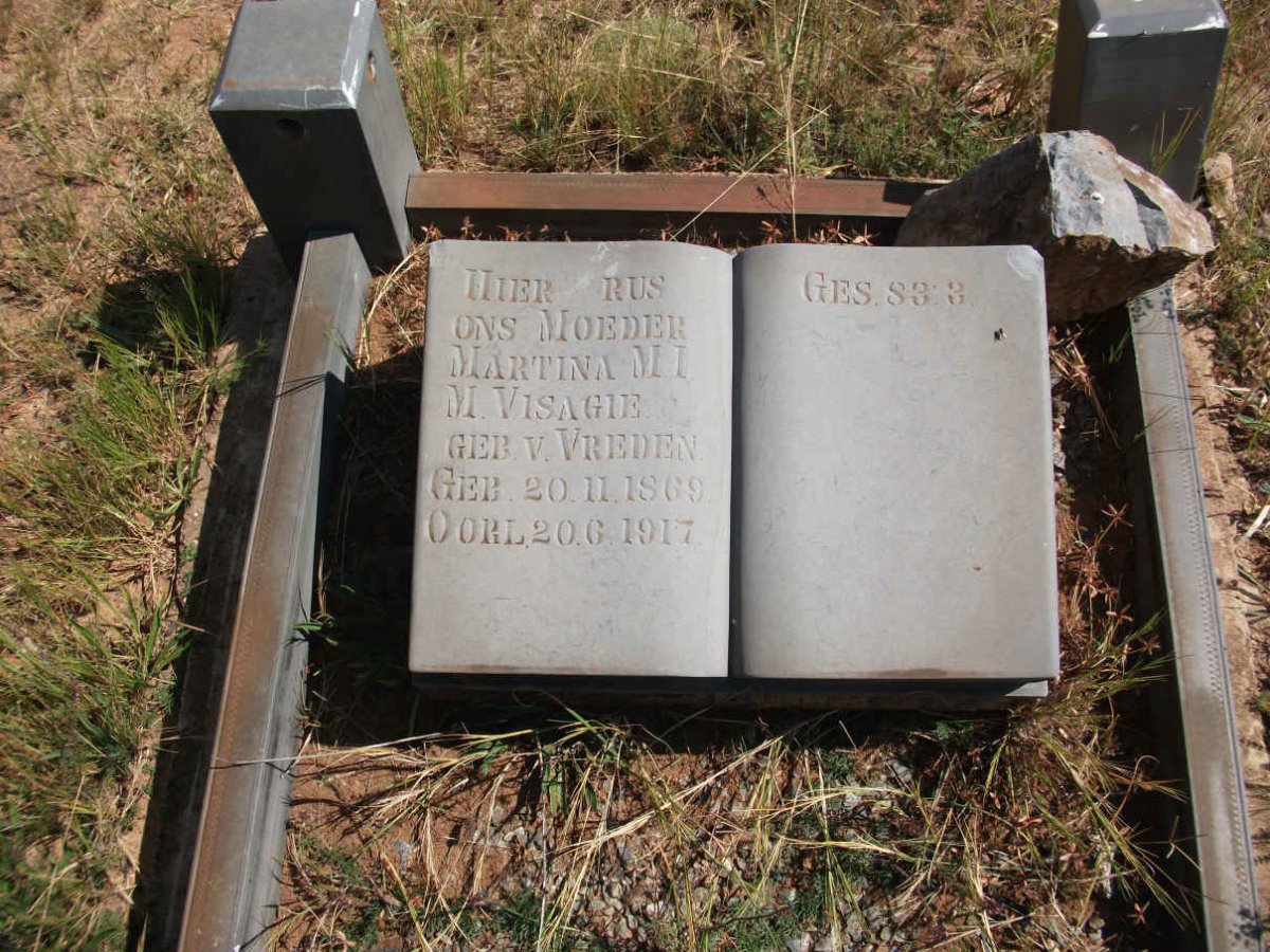VISAGIE Martina M.I.M. nee V. VREDEN 1869-1917
