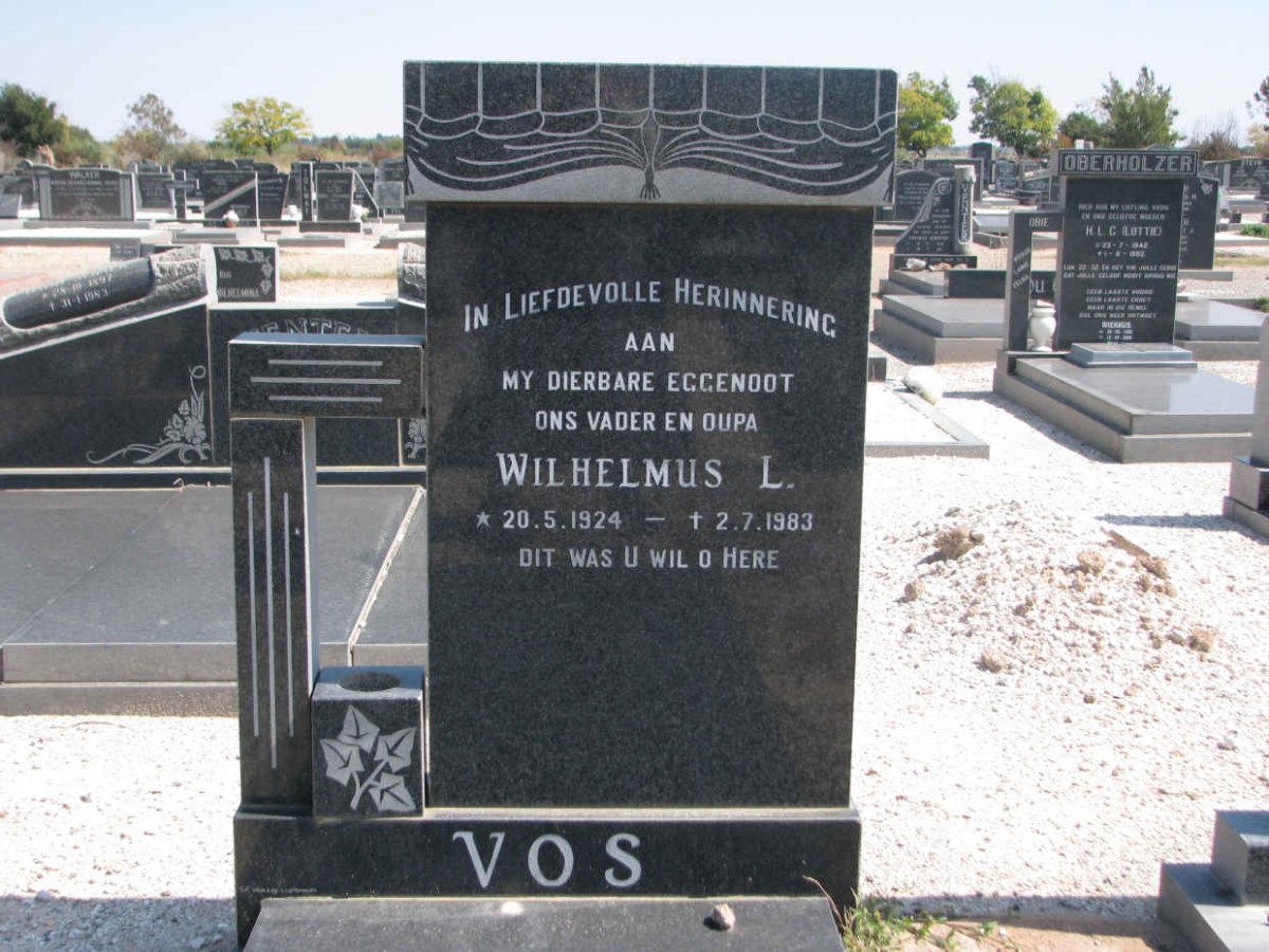 VOS Wilhelmus L. 1924-1983