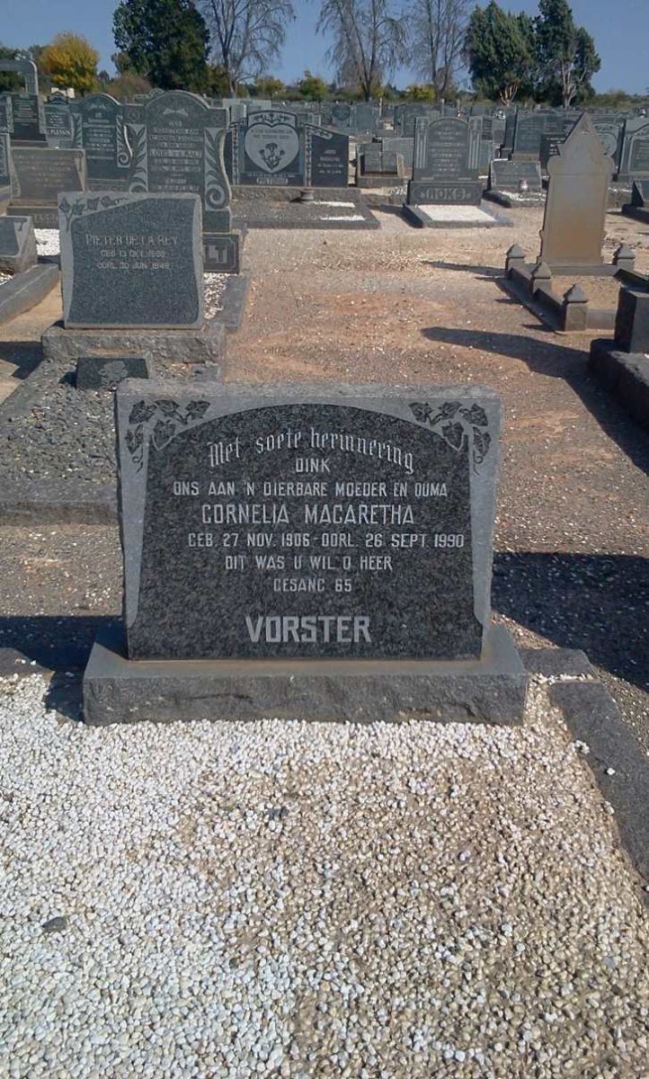 VORSTER Cornelia Magaretha 1906-1990