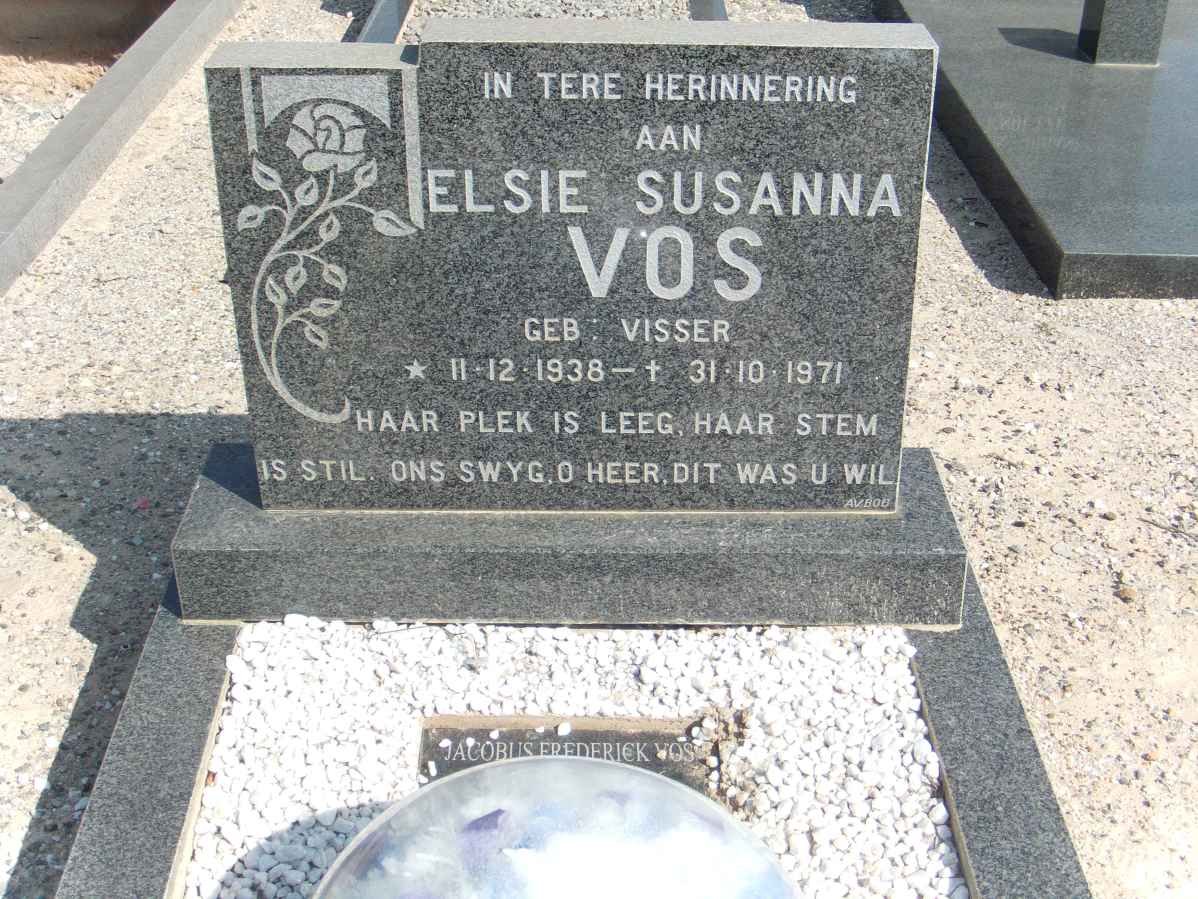 VOS Elsie Susanna nee VISSER 1938-1971