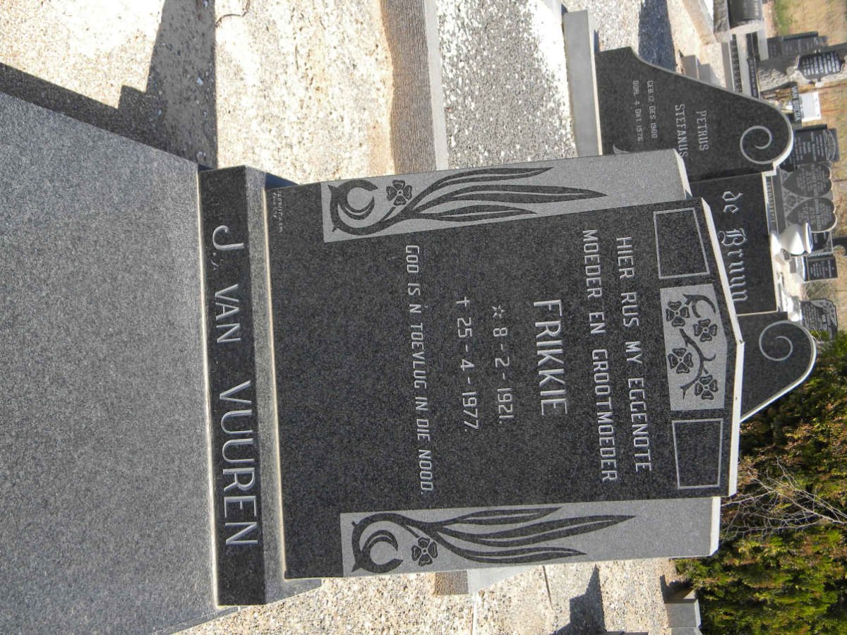 VUUREN Frikkie, J van 1921-1977
