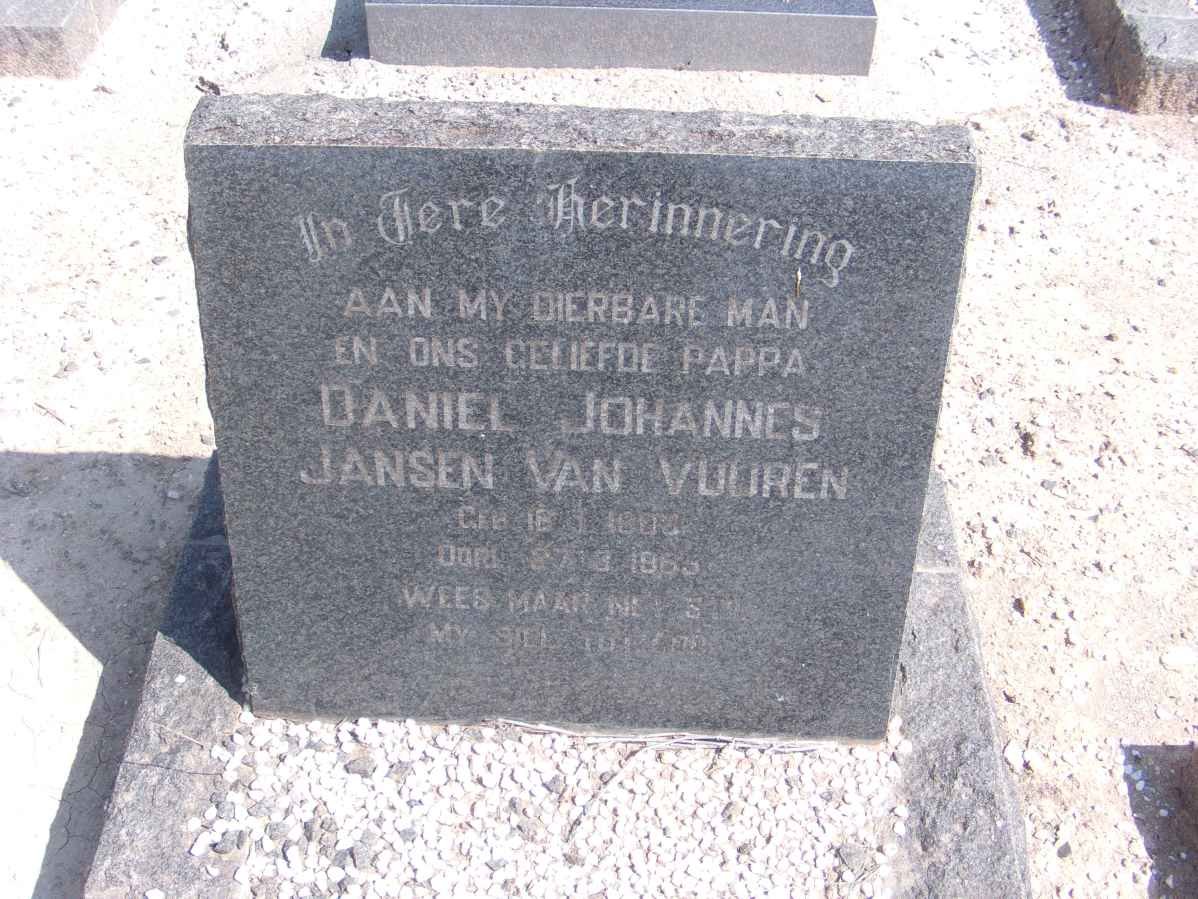 VUUREN Daniel Johannes, Jansen van