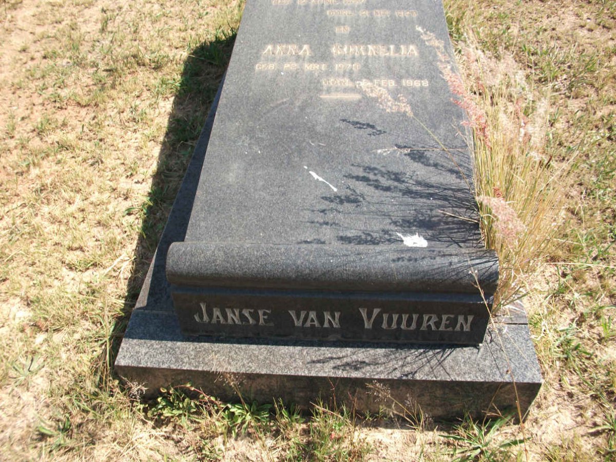 VUUREN Hendrik Gerhardus, Janse van 1867-1928 &amp; Anna Cornelia 1878-1968