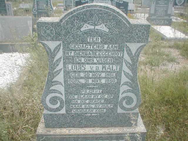 WALT Louis, v.d. 1881-1996