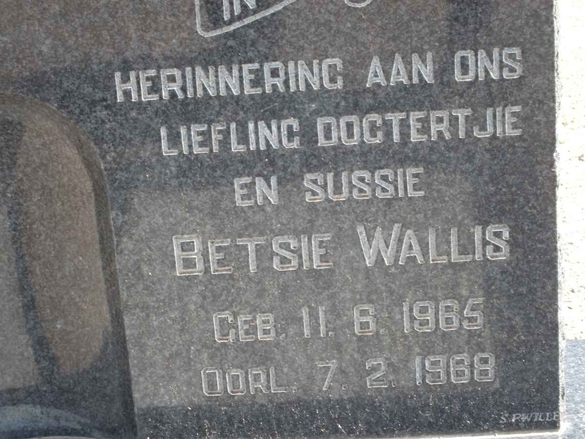 WALLIS Betsie 1965-1968