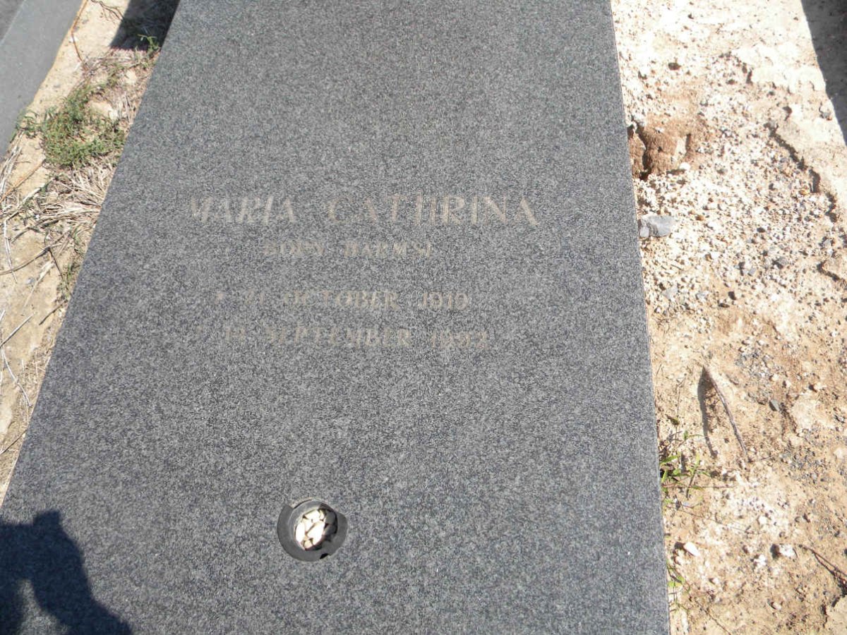 WAIT Maria Cathrina nee HARMS 1910-1992