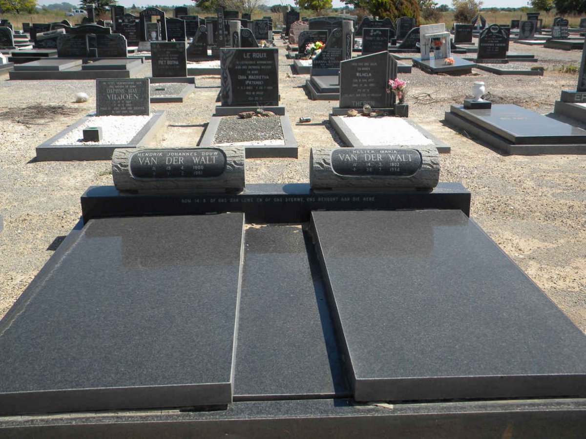 WALT Hendrik Johannes Douw, van der 1900-1981 &amp; Hester Maria 1902-1994