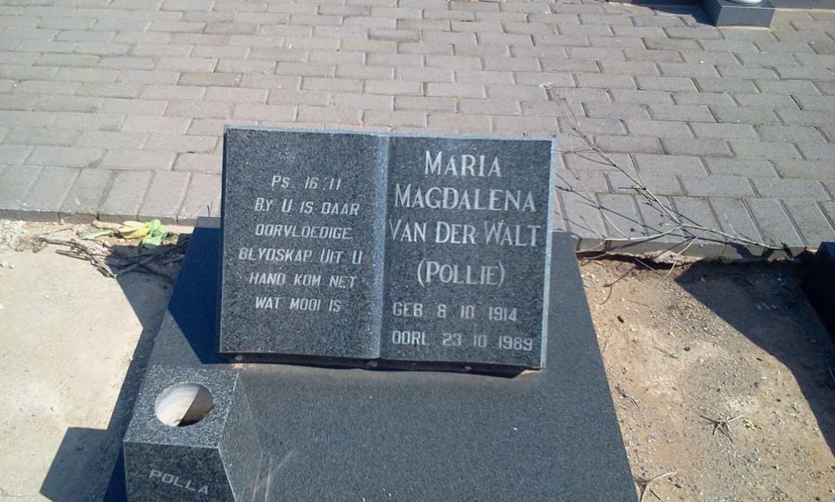 WALT Maria Magdalena, van der 1914-1989