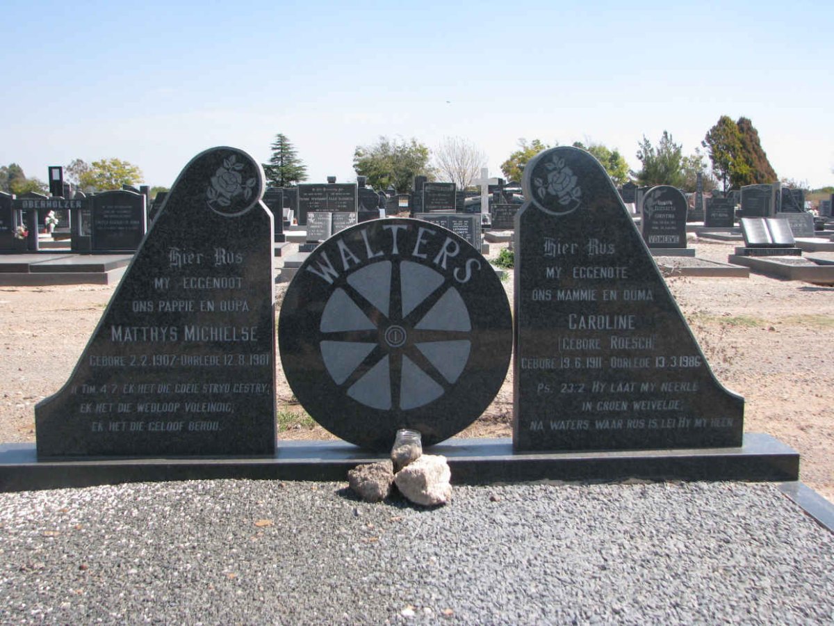 WALTERS Matthys Michielse 1907-1981 &amp; Caroline ROESCH 1911-1986