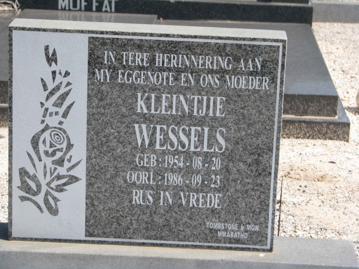 WESSELS Kleintjie 1954-1986