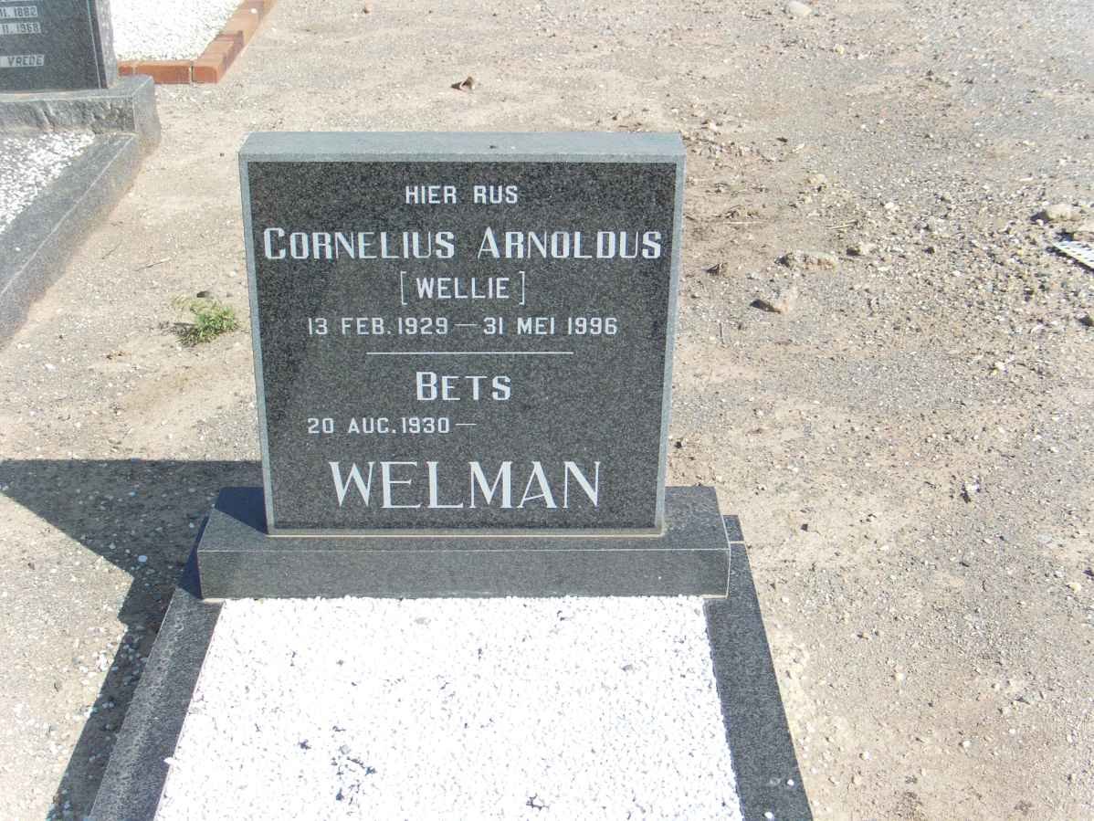 WELMAN Cornelius Arnoldus 1929-1996 &amp; Bets 1930-
