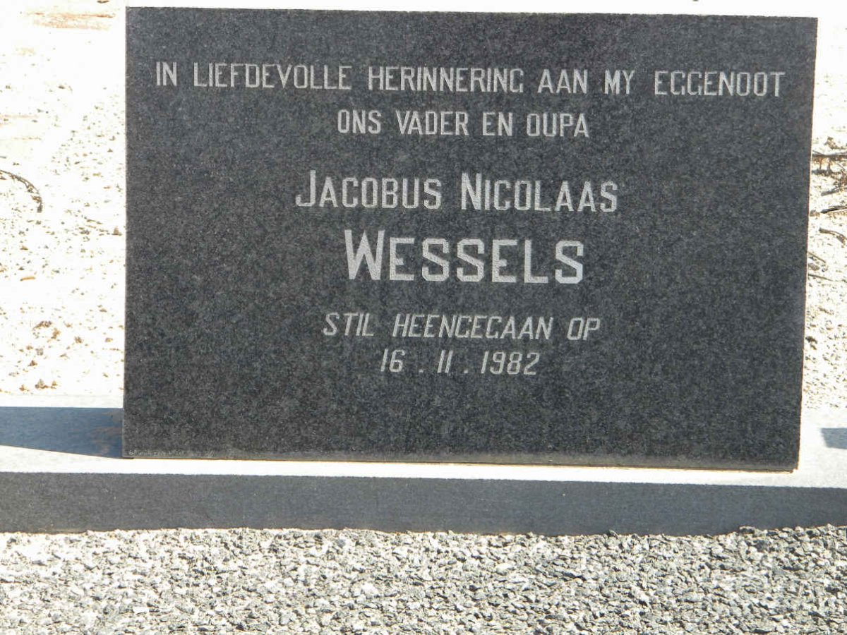WESSELS Jacobus Nicolaas -1982