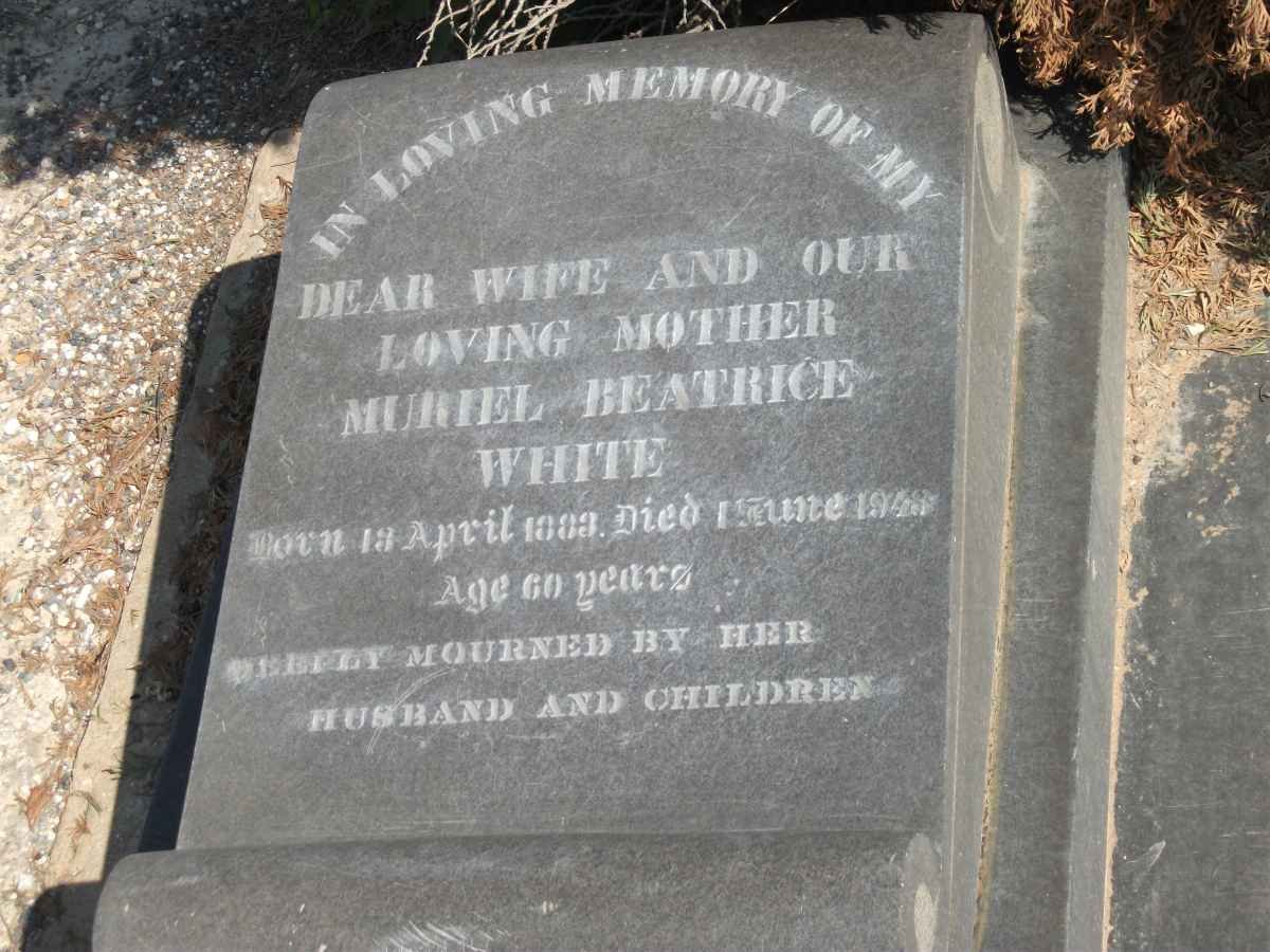 WHITE Muriel Beatrice 1883-1943