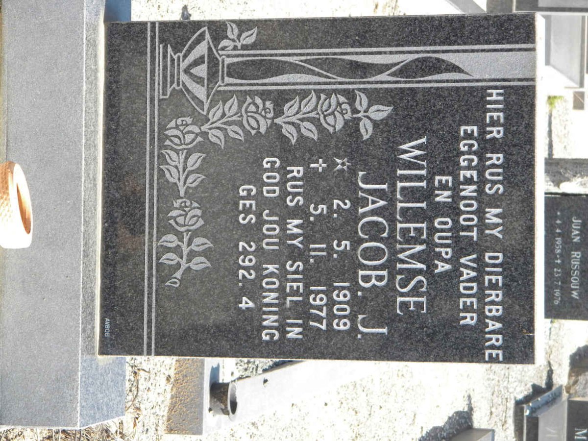 WILLEMSE Jacob J. 1909-1977