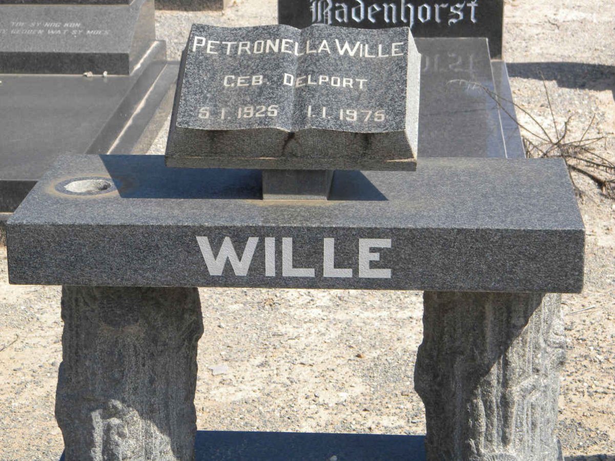 WILLE Petronella nee DELPORT 1926-1975