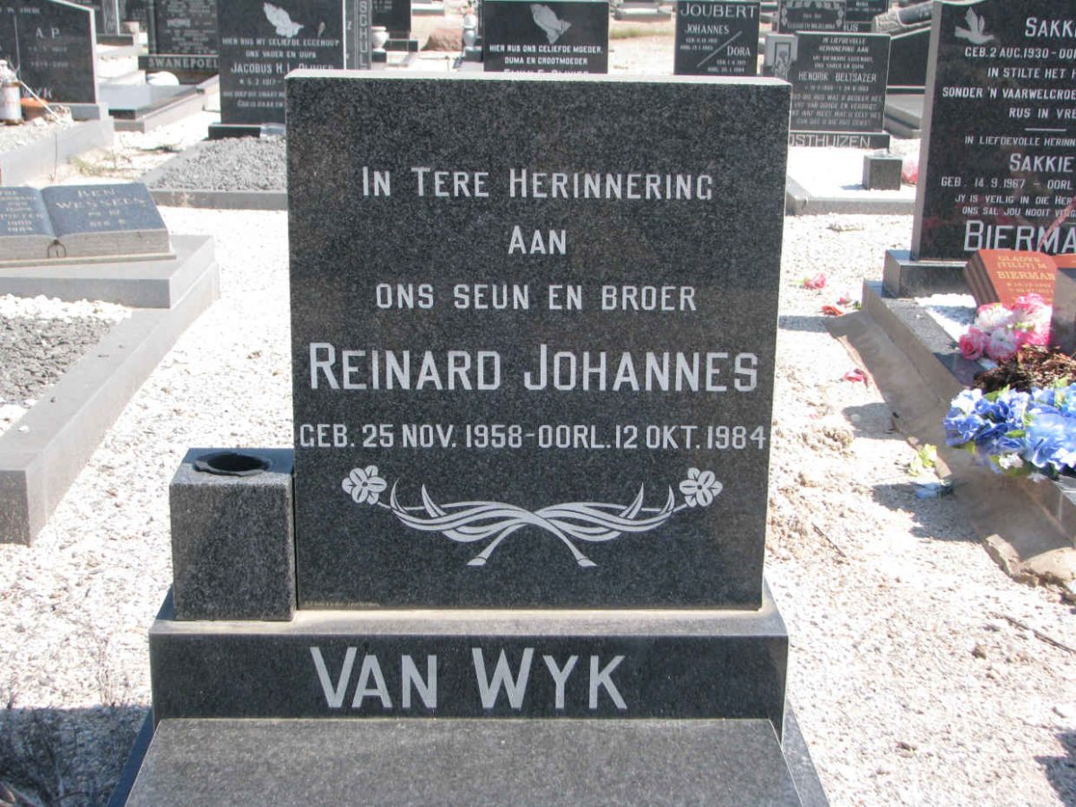 WYK Reinard Johannes, van 1958-1984