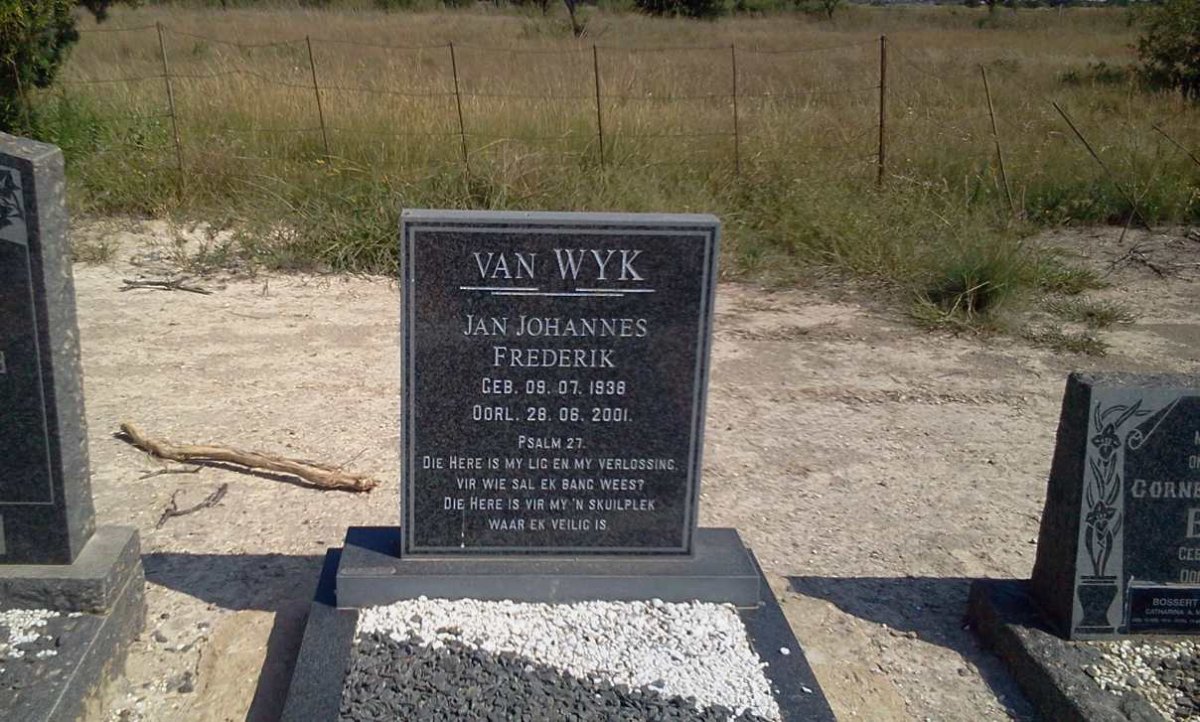 WYK Jan Johannes Frederik, van 1938-2001