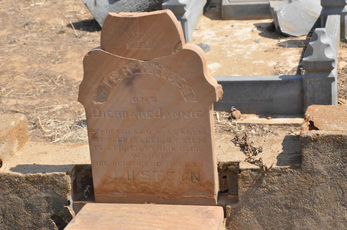 STEYN Johannes Gerhardus 1912-1930