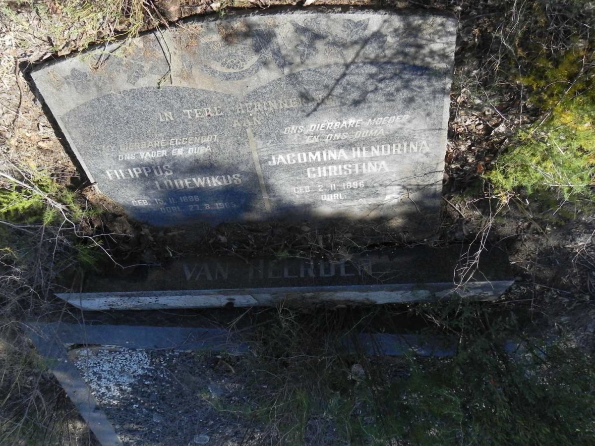 HEERDEN Filippus Lodewikus, van 1886-1965 &amp; Jacomina Hendrina Christina 1896-