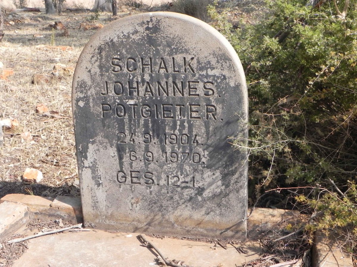 POTGIETER Schalk Johannes 1904-1970