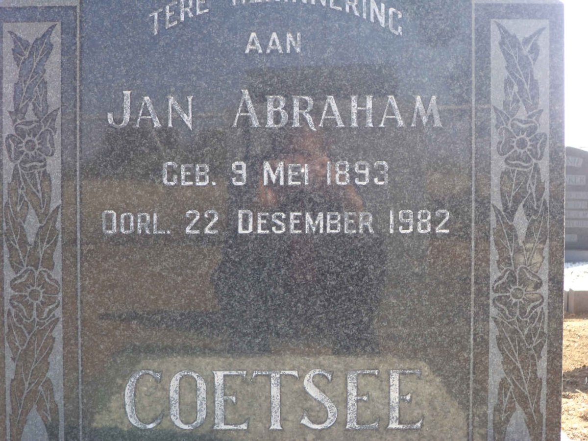 COETSEE Jan Abraham 1893-1982